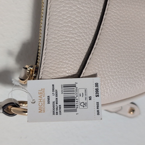 NWT Michael Kors Dover Small Leather Crossbody Bag - Picture 7 of 7